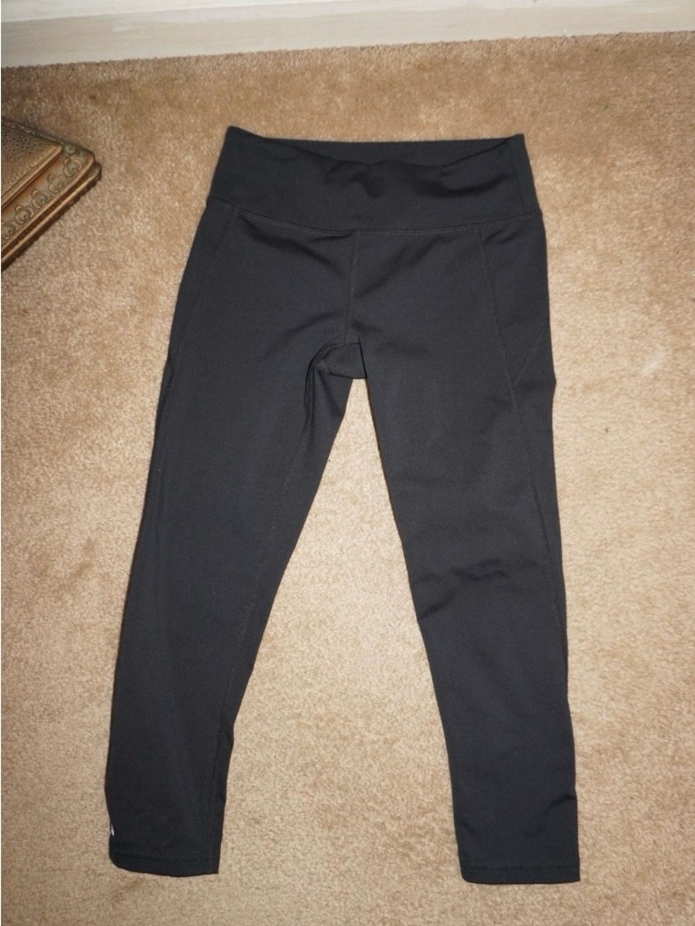 Avia Black Performance Leggings with Branded Waistband